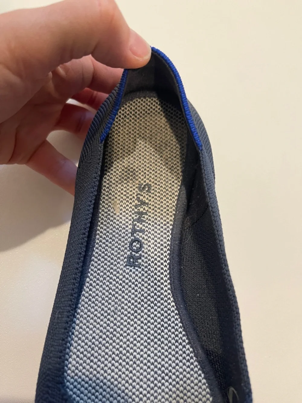 Rothy’s Women's The Flat Navy Knit Ballet Flats